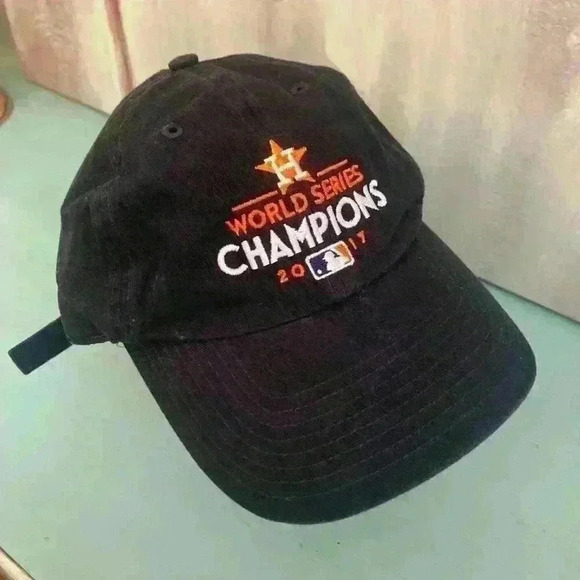 Houston Astros 2017 World Series Hat Cap Adjustable Hook and Loop - Picture 6 of 6